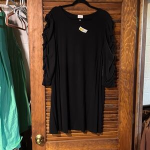 Black dress size 2x like new